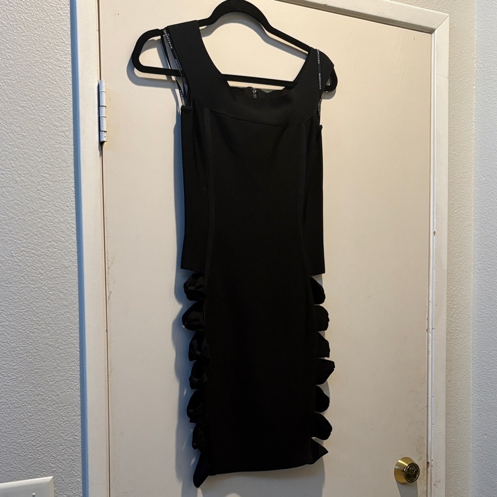 Marciano bandage Elegant Black Sleeveless Dress